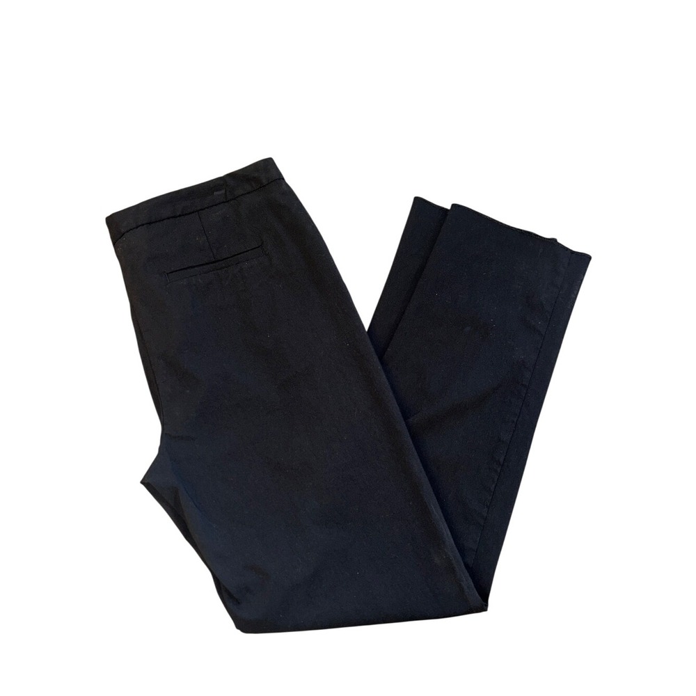 Mario Serrani Italy Classic Women's Black Tailored Pants Sz 14 rayon stretchy